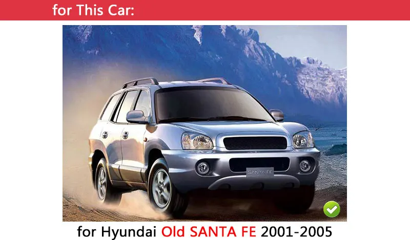 Аксессуары для hyundai Santa Fe 2001-2006, хромированные накладки на наружную дверную ручку, классические 2002 2003 2004, наклейки для стайлинга автомобилей