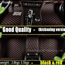 Автомобильные коврики на заказ для Land Rover Discovery 4 freelander 2 Sport Range Rover Sport Evoque, 3D автомобильный коврик для укладки - Название цвета: black and red