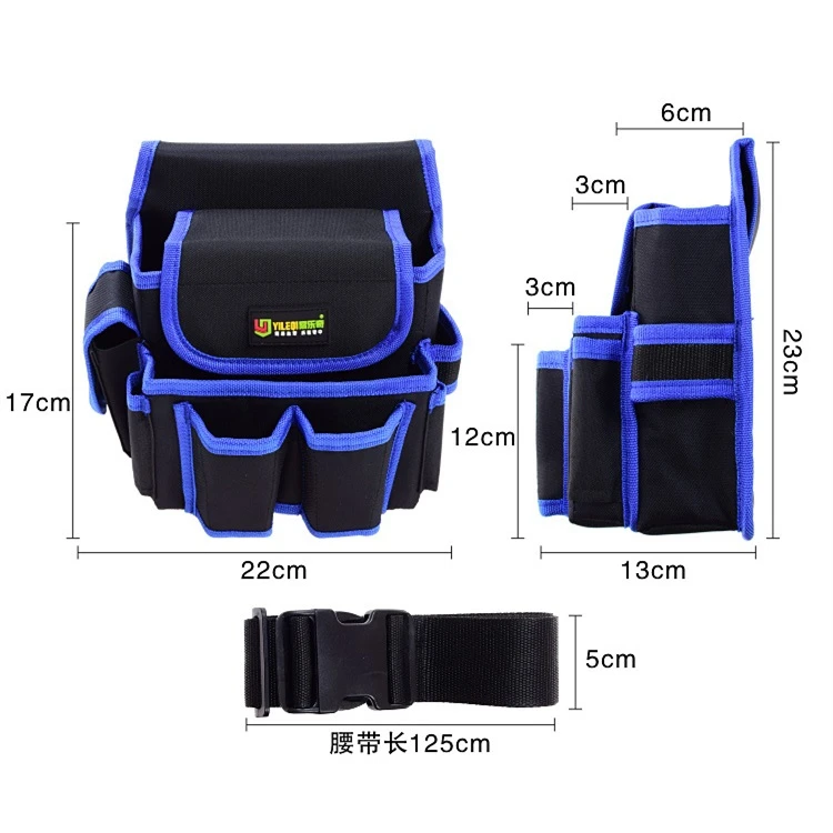 power tool bag Electrical Tool Bags Thickening Oxford Canvas Toolkit Hardware Waist Waterproof Multi-pocket Rivet Fixed Package Storage Bag roller cabinet