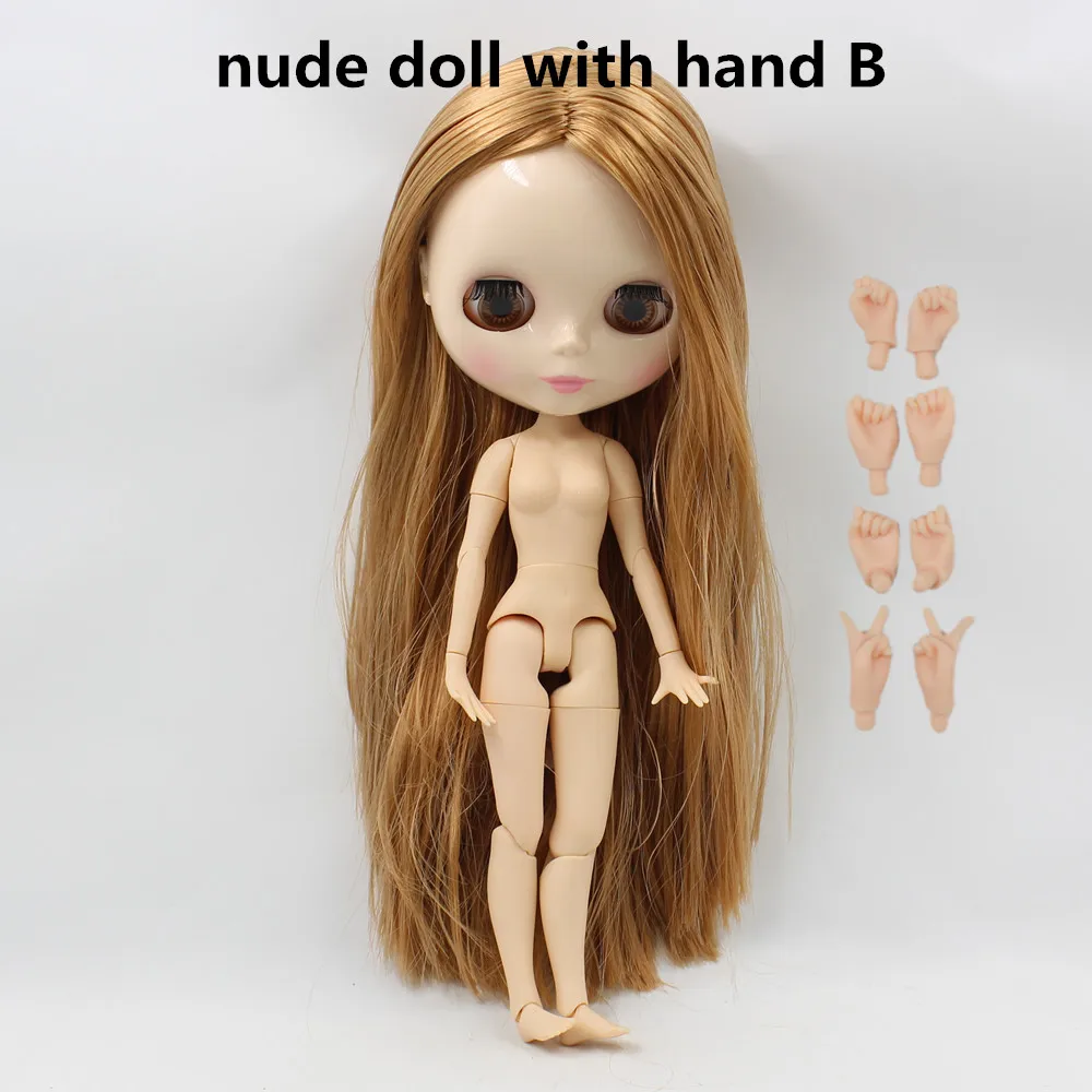 like the picture Длинные прямые желтые волосы шарнир Кукла blyth подходит для изменения DIY No260BL053512 - Цвет: like the picture