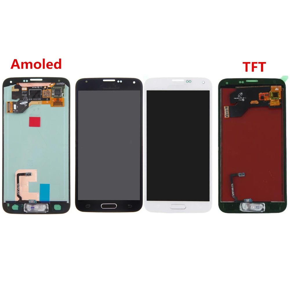 

For Samsung Galaxy S5 G900 G900A G900V G900P G900R4 G900T G900F LCD Assembly with Home Button Replacement!!