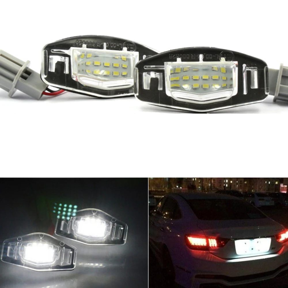 

2Pcs 18 LED License Plate Lights Lamp For Honda civic 2001 2002 2003 2004 2005 For Accord For Odyssey