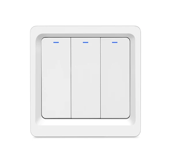 EU 3gang ЕС Wifi переключатель умный Переключатель 220 в умный дом удаленный беспроводной выключатель света модуль работает Alexa Google Home Tuya Smart Life - Комплект: EU 3gang
