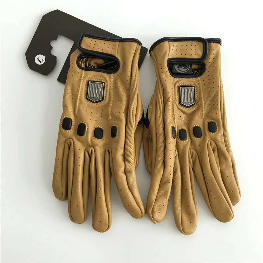 CAFE RACER CUIR MOTO Gants Motard Gants Chopper Rétro Gants