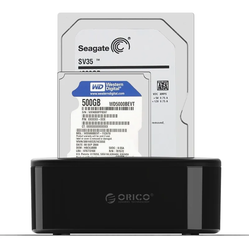 ORICO USB 3.0 на SATA двойной-Бей жесткий диск Док-станция для 2.5/3.5 дюймов HDD/SSD с форума клон Функция [протокола UASP]