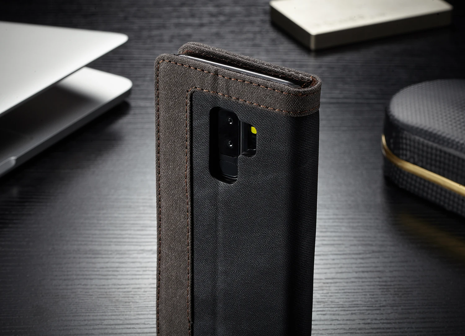 CaseMe для Samsung Galaxy S8 S9 S10 Plus Note 8 9 S10e S10+ чехол в ретро-стиле под джинсу кожу канат для кредитных карт Магнитный чехол-книжка с подставкой для задней панели