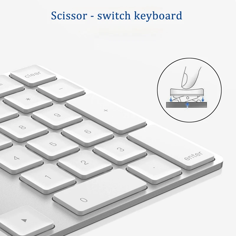BT308 34-key Bluetooth numeric keypad Ultra-thin wireless numeric keypad