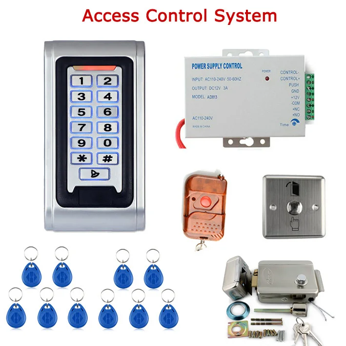 Us 116 99 10 Off Door Access Control System Kit Electric Door Lock Power Supply Door Entry Keypad Remote Controller Full Rfid Reader Card In