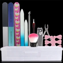 11 шт. в 1 маникюрный набор Портативный Нержавеющая сталь маникюрные ножницы щипчики для ногтей Sissors средства для ухода за ногтями