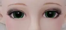 MIRIYA-N) DMS ручной работы Силиконовая половина Сексуальная женская маска Лолиты с нормальным ухом Косплей Кукла Трансвестит маска Drag queen - Цвет: Green eyes