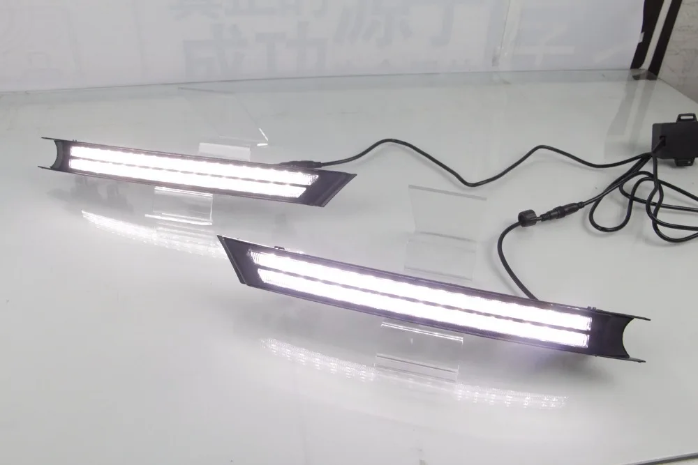 Osmrk led drl дневного света для Mazda CX-5- с движущимися желтыми поворотниками и синий Ночной свет для бега