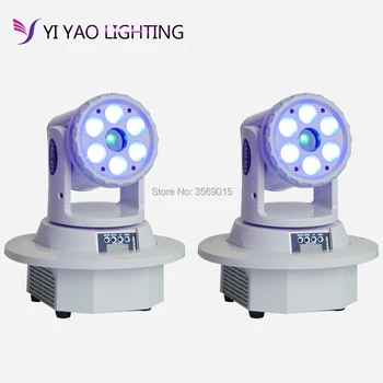 

2PCS/LOT Led Moving Head Beam Wash 6pcs 12w RGBW 4in1 DMX 512 Christmas light
