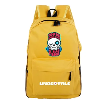 

Undertale Skull Brother Frisk Sans Printing Backpack Galaxy Canvas School Bags Undertale Rugzak Women Men Travel Bagpack