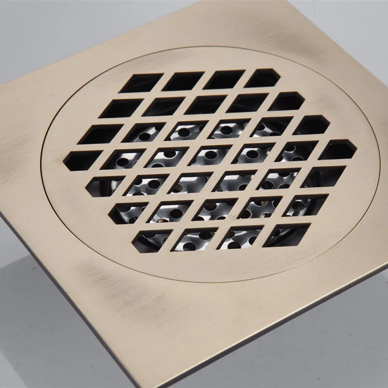Preise LIUYUE Bodenablauf Schwarz 15 × 15 cm Super Größere Boden Ablauf Bad Gebäude Material Filtration Desodorierung Kanalisation Hardware