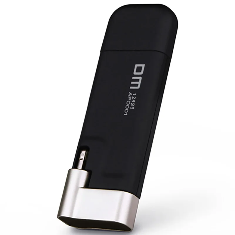 USB флеш-накопитель DM APD001, 128 ГБ, 64 ГБ, для iPhone X, 8, 7, 6 Plus, флеш-накопитель с разъемом Lightning на металлическую ручку, u-диск для MFi iOS10, карта памяти, 32 ГБ