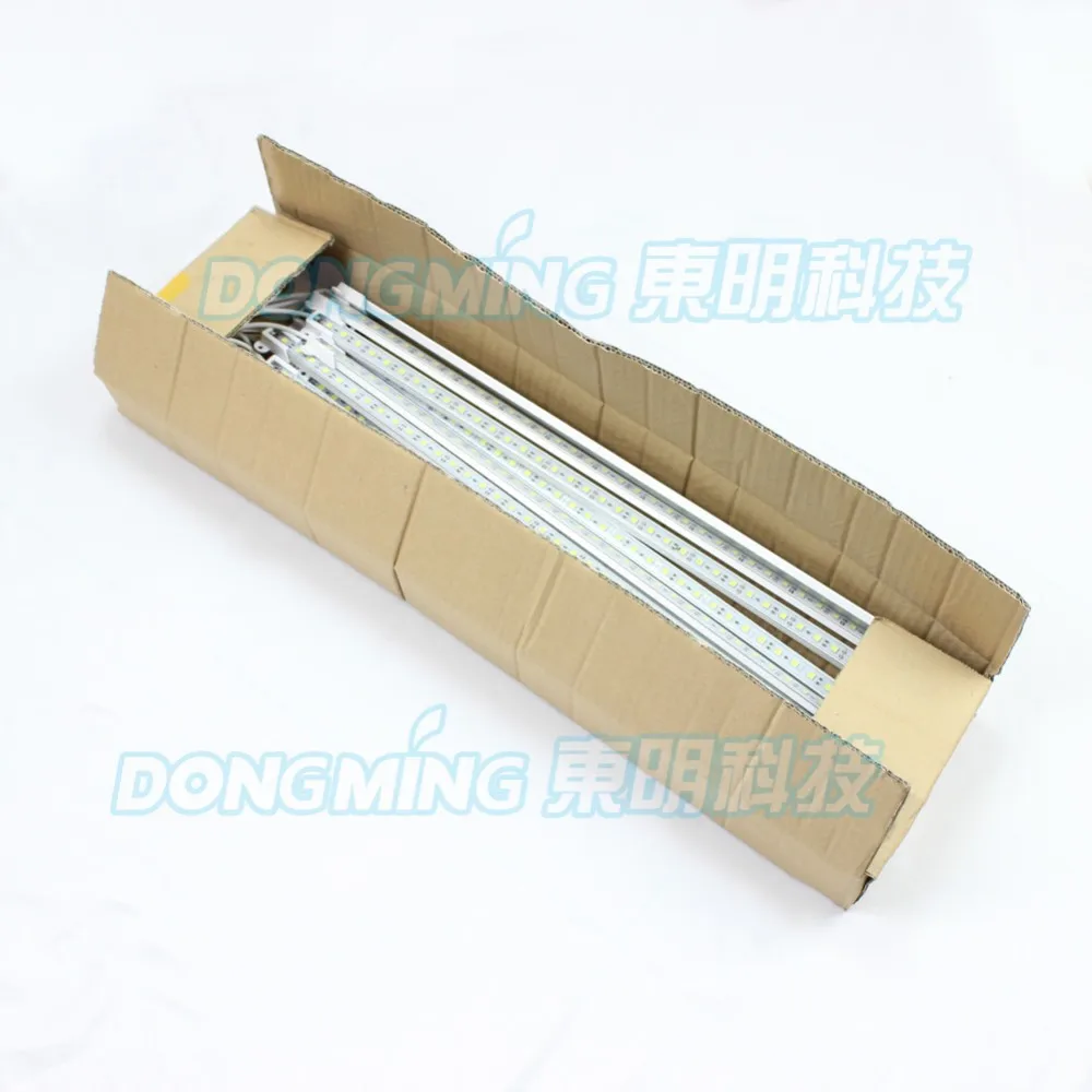 Best цене 5630 Luces полосы алюминиевый 72 привело Luces полосы света 50 шт. 1 м свет бар u паз с ПК прикрытием для Светодиодная лампа