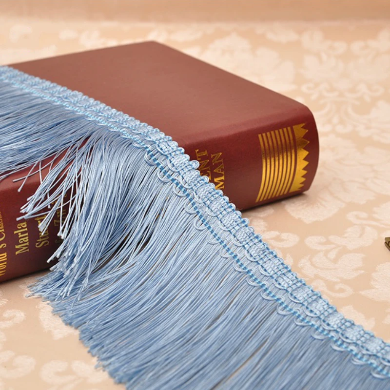 6 метров в партии ширина 10 см полиэфирная кружевная лента с вышивкой и кисточками