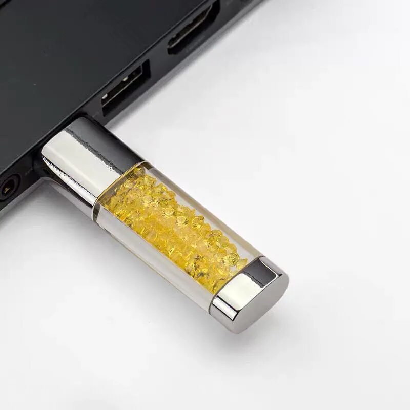 USB диск 64 ГБ 4 ГБ металлический Флешка 16 Гб usb-накопитель с украшением флеш-накопитель 32 ГБ Флэшка Кристалл 8 ГБ флэш-память 128 Гб специальный
