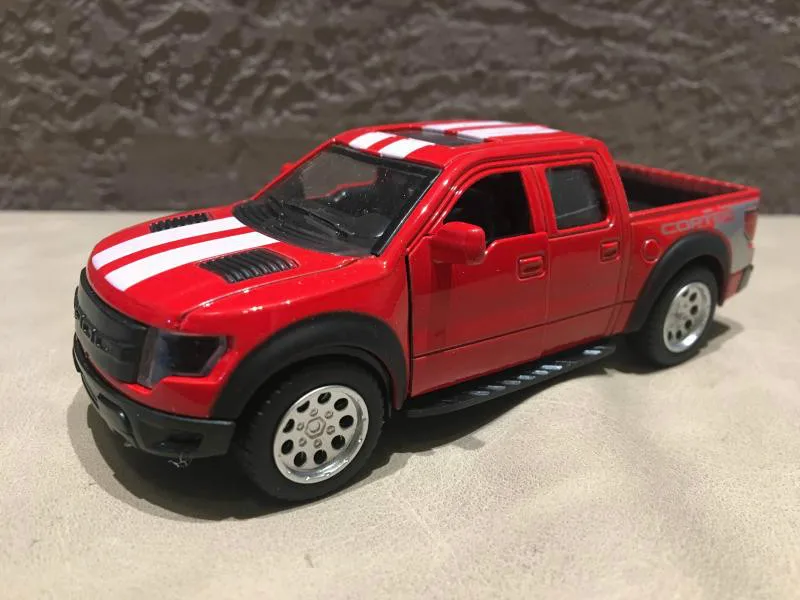1:32 сплава модели автомобилей, высокая моделирования Raptor пикап, металл Diecasts, игрушки, отступить и мигает и музыкальные
