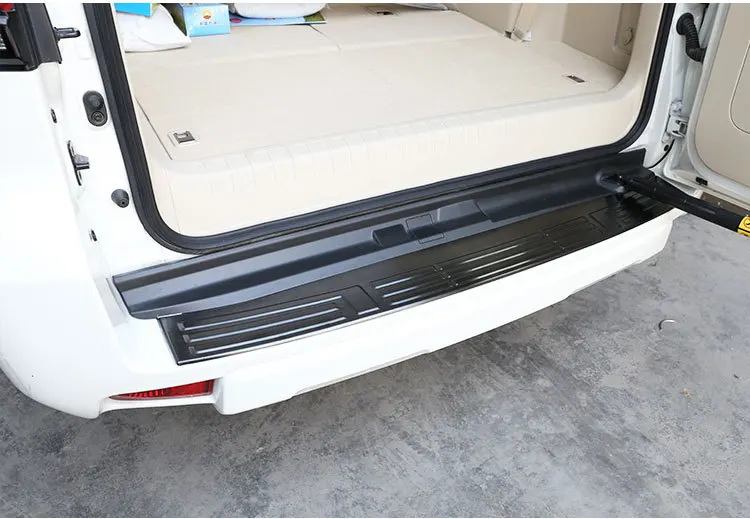 Сталь Задний бампер протектор задний багажник Подоконник пластины прикрытие потертостей для Toyota Land Cruiser Prado FJ150 150 2010- год