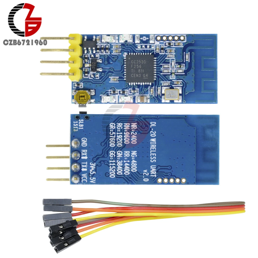 

Remote ZigBee CC2530 2.4G Wireless Serial Transceiver Module DC 3V 5V Data Transmission Transmitter Receiver Module TTL