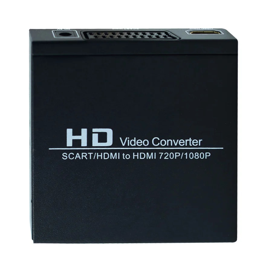 SCART в HDMI конвертер Full HD 1080P цифровой высокой четкости видео конвертер ЕС адаптер питания для DVD HD STB игровой плеер