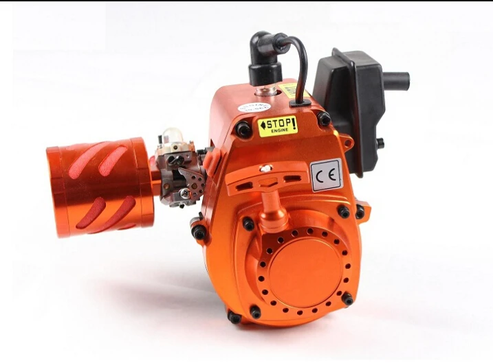 Rovan 30.5cc двигатель 4 Болтовая головка с ЧПУ pull start, CNC крышка двигателя HPI 5b LOSI 5ive-t 1/5 rc автомобиль газ