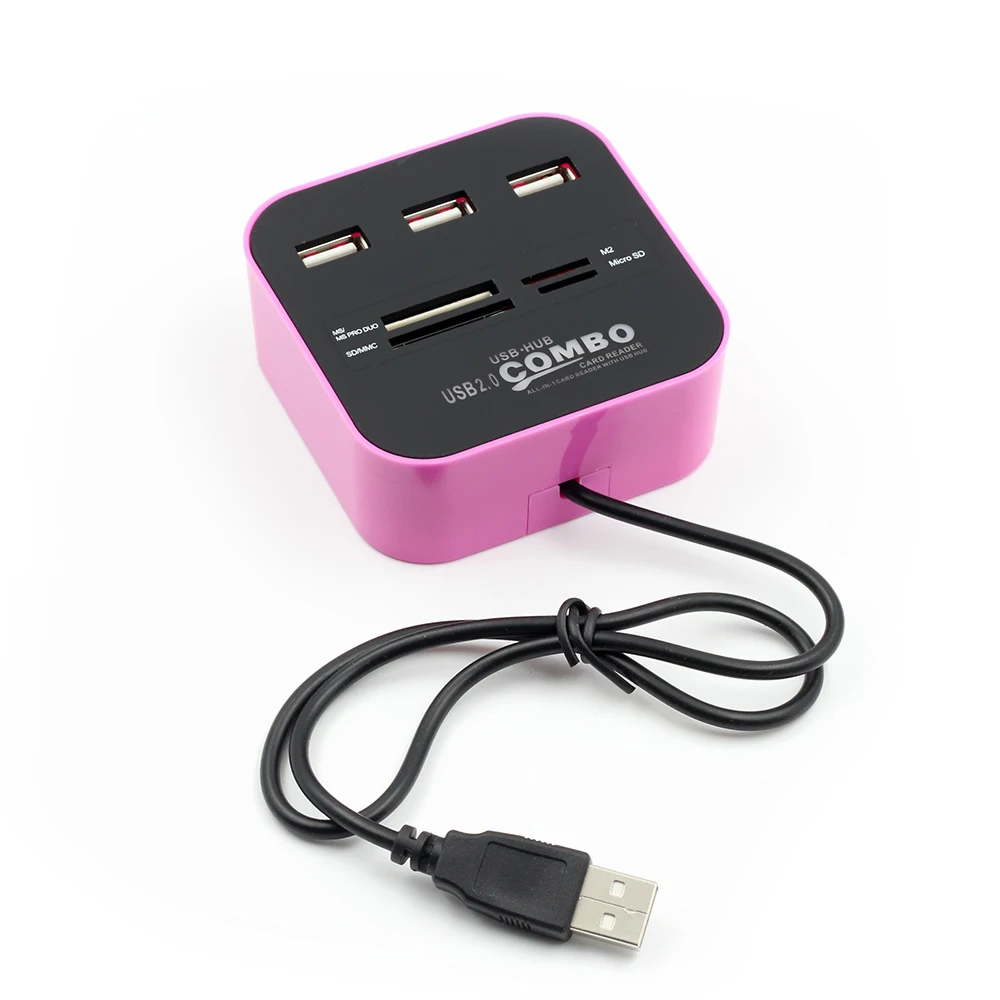 Free Shipping ALL in one Multi-card Reader with 3 Ports USB 2.0 HUB SD TF M2 Card Reader USB Combo For SD/MMC/M2/MS 5 Colors Free Shipping ALL in one Multi-card Reader with 3 Ports USB 2.0 HUB SD TF M2 Card Reader USB Combo For SD/MMC/M2/MS 5 Colors