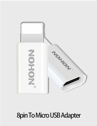 NOHON 3 в 1 USB кабель 8pin Micro type C для Apple iPhone 8X7 6 6S Plus samsung Xiaomi Nokia Быстрая зарядка USB провод