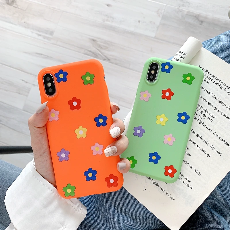 Для huawei Nova 3 чехол милый маття Зеленый Оранжевый Цветочный ультра тонкий задняя