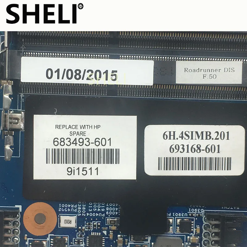 SHELI для hp 683493-001 683493-501 683493-601 4440s 4441S 4541S 4741S серийная материнская плата для ноутбука HM76 HD7650M 1GB good
