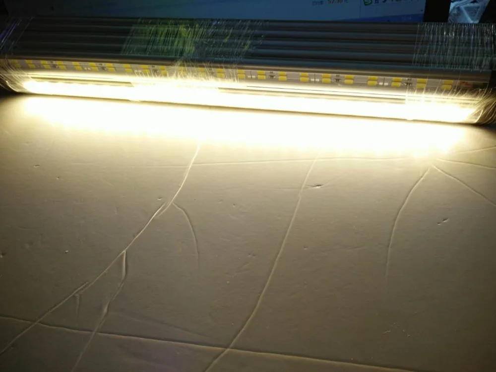 10 шт. * 50 см яркость Оптовая DC 12 В 72 SMD 5630 Светодиодный Жесткий светодиодные полосы бар свет с алюминиевой оболочкой + крышка ПК + штепсельная
