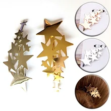 Красивые свадебные пятиугольные заколки заколка для волос для женщин модные головные уборы Горячая