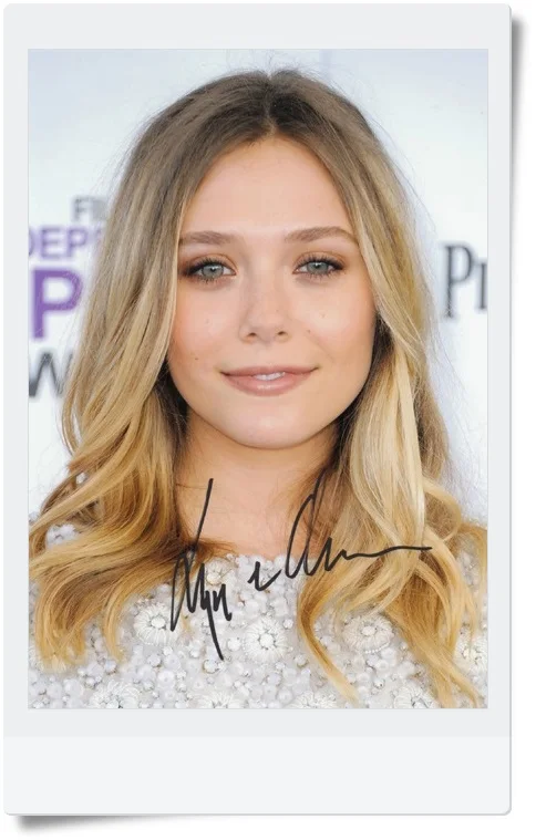 1 Подписано Elizabeth Olsen autographed оригинальное фото 7 дюймов Коллекция 062017 - Цвет: 1