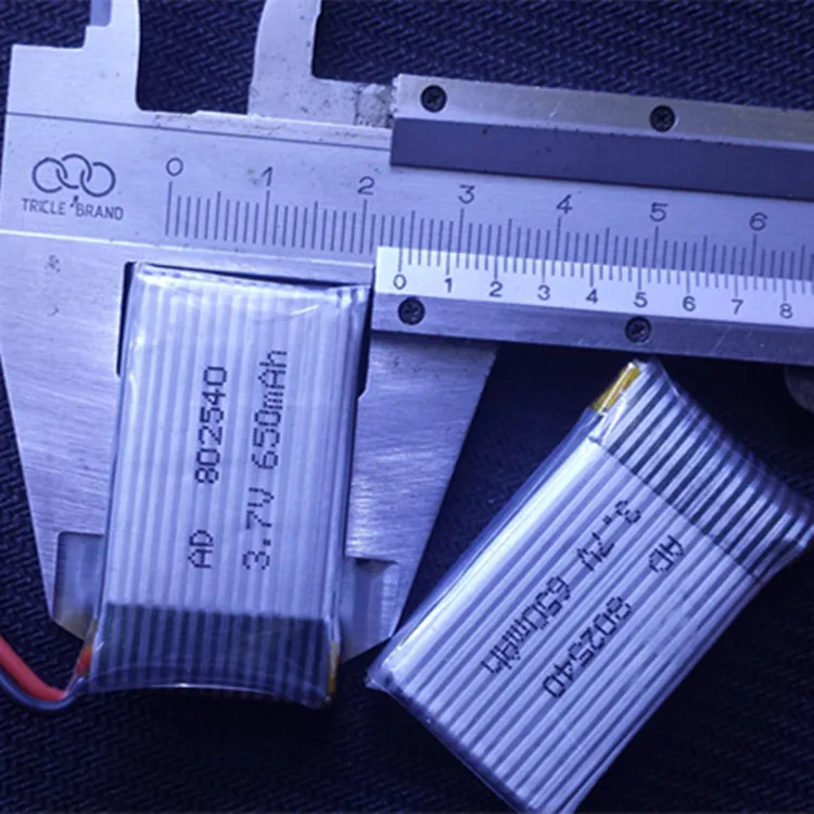 802540 модель самолета, четыре оси самолета, литиевые JST plug батареи, 3.7 В емкость, 650mah20c литиевая батарея Перезаряжаемые Li-IO