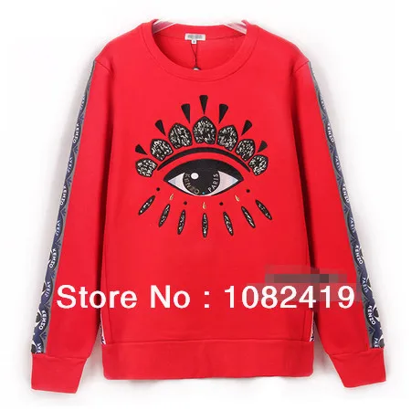 Gold embroidery winter coat big eyes thickened cashmere fashion paragraph sweater | Женская одежда