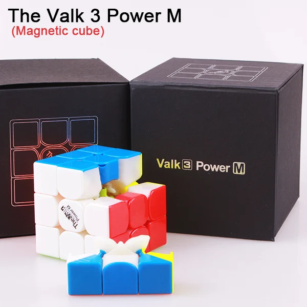 Магнитный Магический кубик Valk3 power M, профессиональный скоростной кубик 3x3x3, головоломка, Магический кубик valk3, магнитные кубики, игрушки для детей - Цвет: stickerless