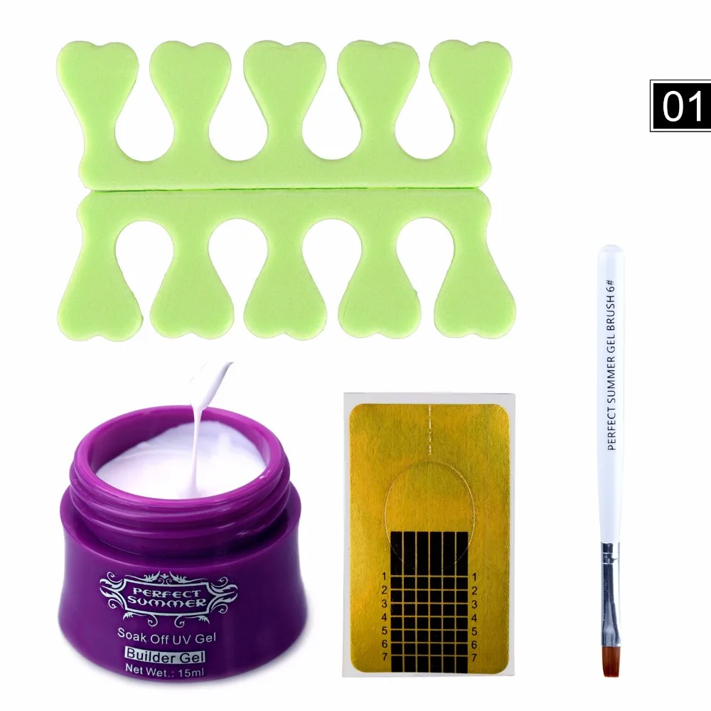 Perfect Summer Nail Gel Nail Extensions UV Gel Builder Gel Brush Soak
