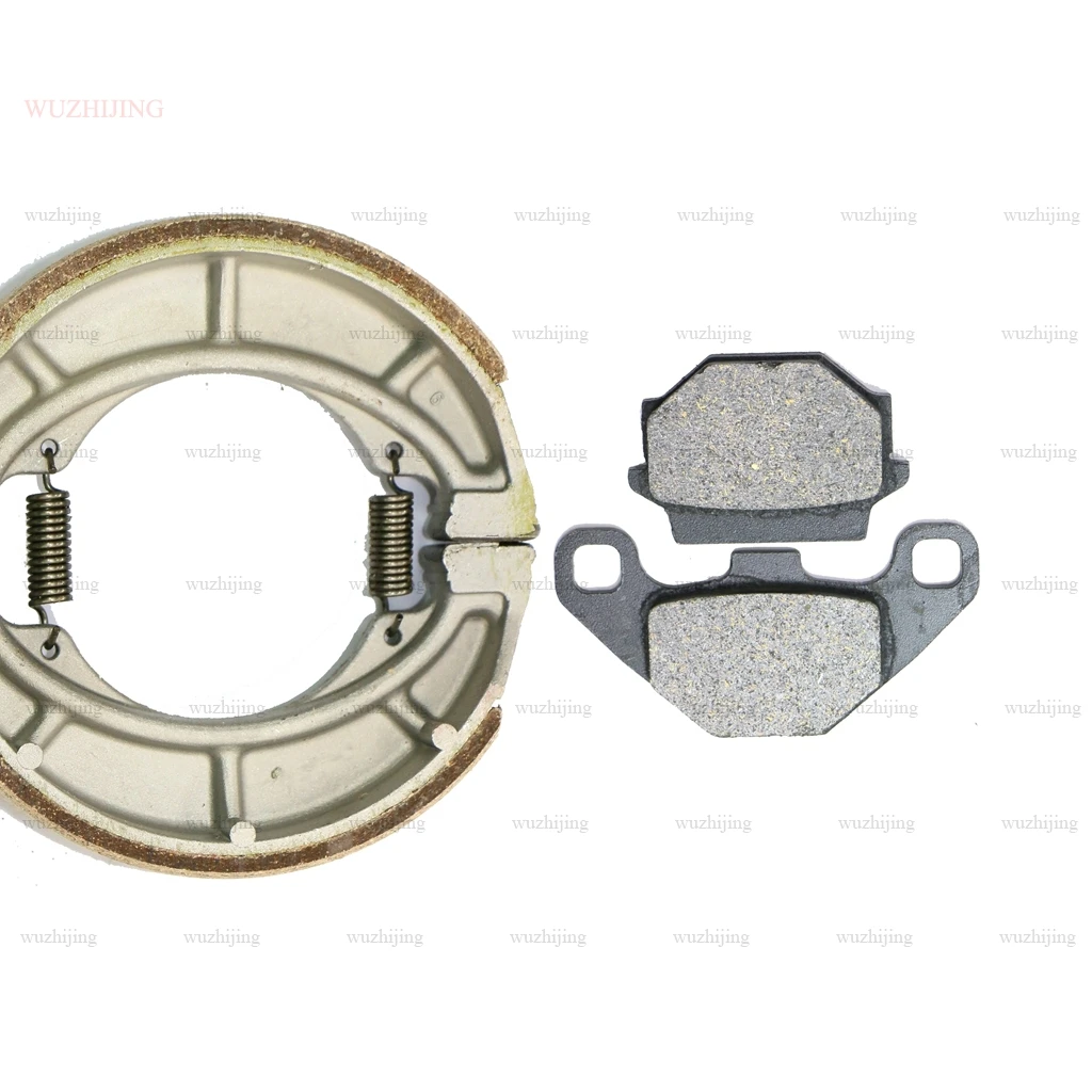 Запчасти, тормозные колодки fit SUZUKI GN 125(94-01) GS 125 ESZ(82) TU 125 XT(99) Передние Задние - Цвет: CARBON SET