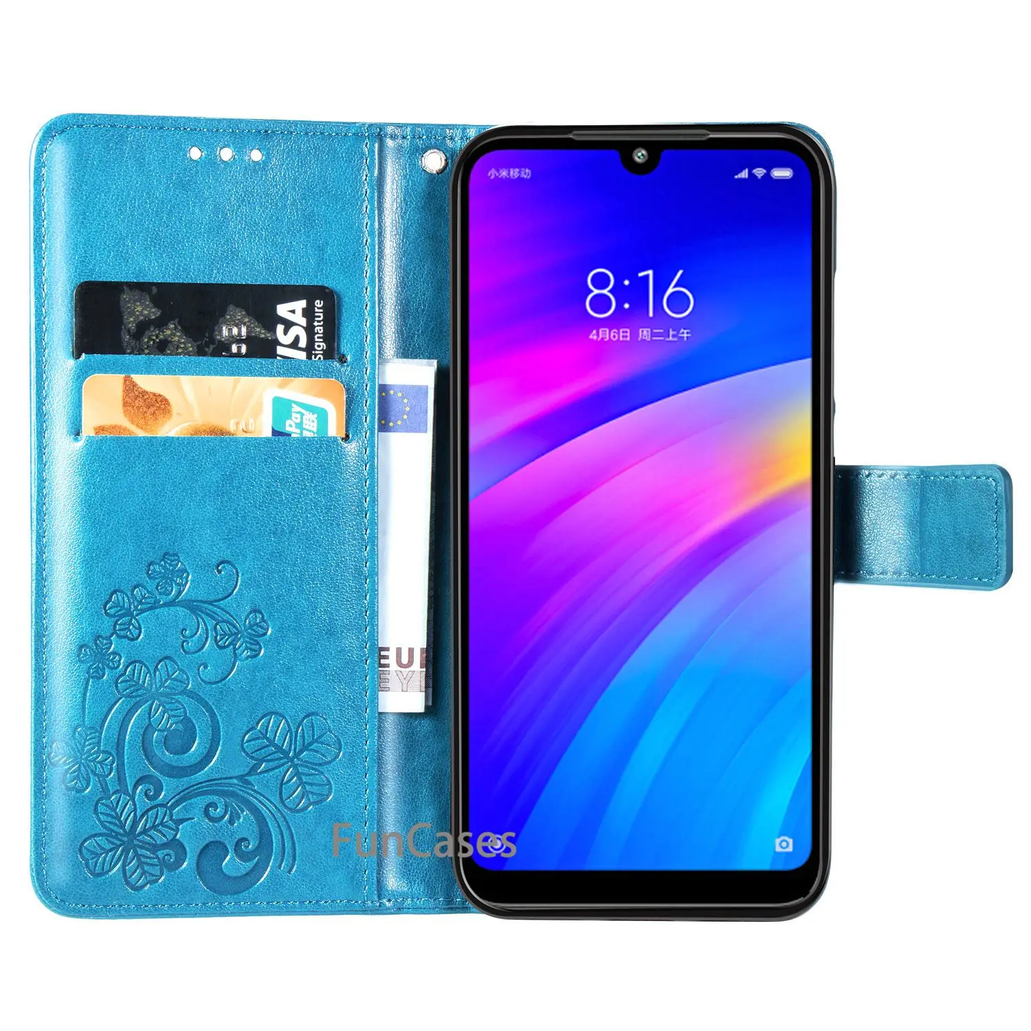 Для Redmi 7 Чехол кожаный винтажный кошелек для Funda Xiaomi Чехлы флип чехол телефона на