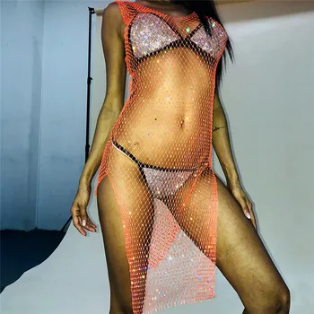 

Jazz Dance Costumes Grid Flash Drill Dress Women Nightclub Dj Ds Singer Rave Pole Dancing Clothes Female Stage Show Outfit DT918