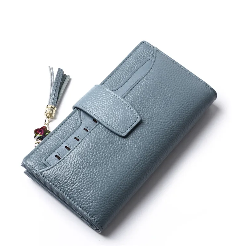 

More Time-limited Solid Unisex Hasp Than 2018 New Big Purse Leather Long For Card Bag Large Capacity Han Edition Clasp Wallet