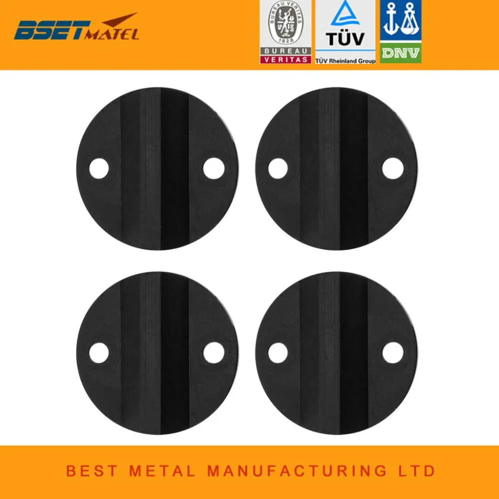 

BSET MATEL 4 PCS High Quality Fishing Holder Round Rubber Gasket Grip the Rail Prevent Damage to Rail Boat Marine Accessories