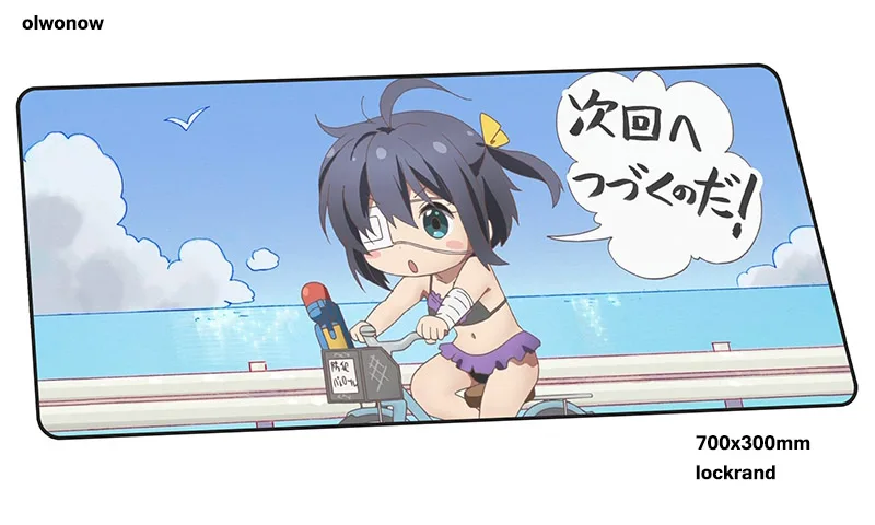 Chuunibyou demo коврик для мыши, компьютерный коврик для геймера, коврик для мыши 70x30 см, коврик для мыши, эргономичный гаджет, офисные настольные коврики