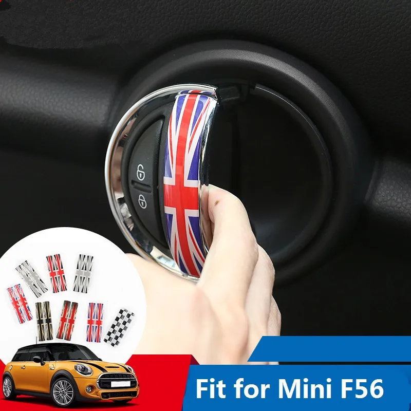 

3D Union Jack Car Interior Door Handle Sticker for BMW Mini Cooper F56 3-Doors 2014 2015 2016 2017 2018 Styling Accessories