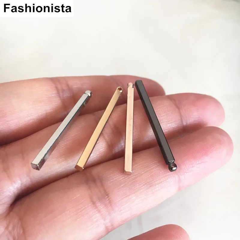 30 шт. твердая латунь Stick падения 30 мм, 2 мм* 2 мм толщиной, латунь бар Талисманы, золотой цвет, Сталь, черный, розовое золото-цвет, ювелирных материалов