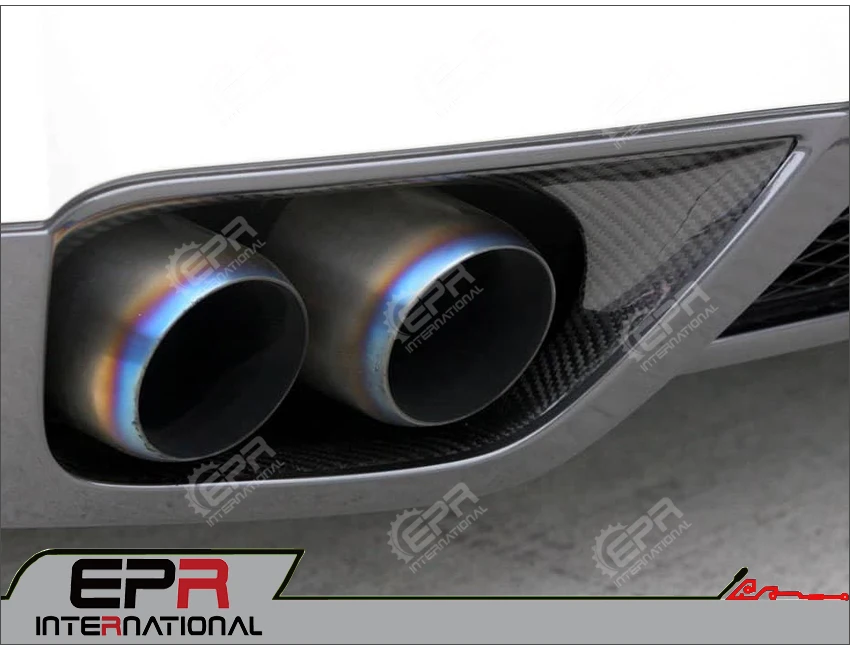 Автомобиль-Стайлинг для Nissan R35 GTR OEM Стиль углеродное волокно выхлоп Suround глянцевая отделка Heatshield крышка волокна Дрифт Гоночный комплект кузова