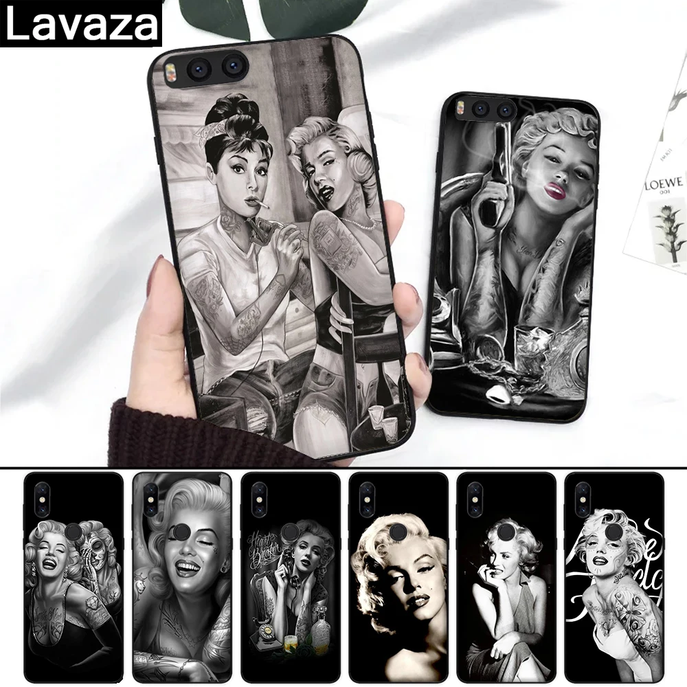 

Lavaza Marilyn Monroe tattoo Silicone Case for Xiaomi Redmi 4A 4X 5A S2 5 Plus 6 6A Note 4 Pro 7 Prime