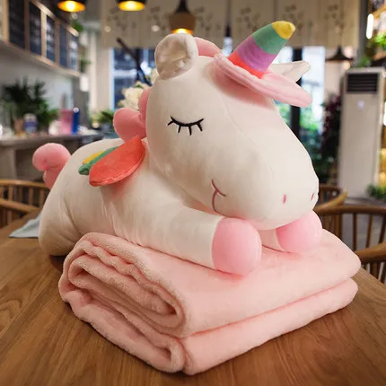 Белый Cartoon pillow quilt dual-purpose nap pillow air-conditioning blanket coral velvet personality lovely cushion sofa bedding - Цвет: Белый