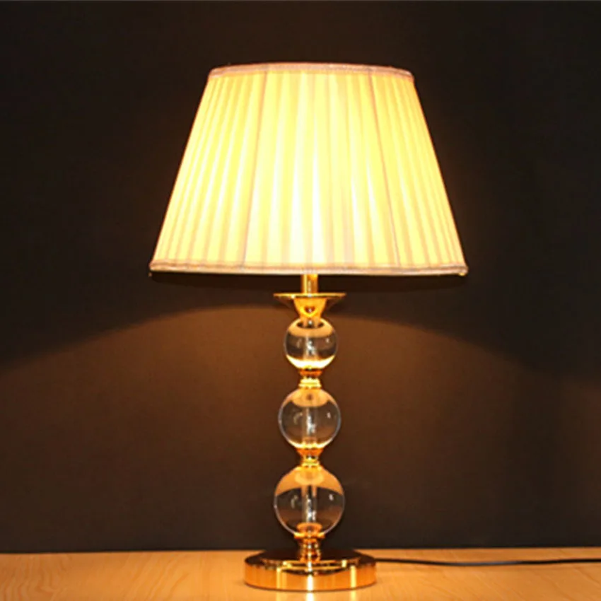 Modern Luxury Crystal Table lamps for bedroom Crystal table Light Fasion Brief American K9